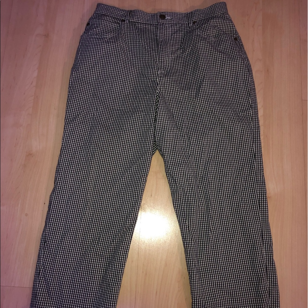 THRIFTED EVAN PICONE HIGH WAISTED PLAID PANTS